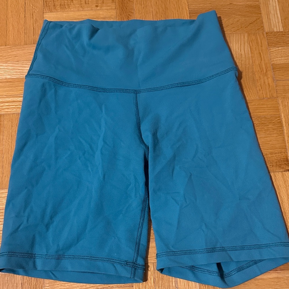 Aritzia Blue High-Waisted Shorts